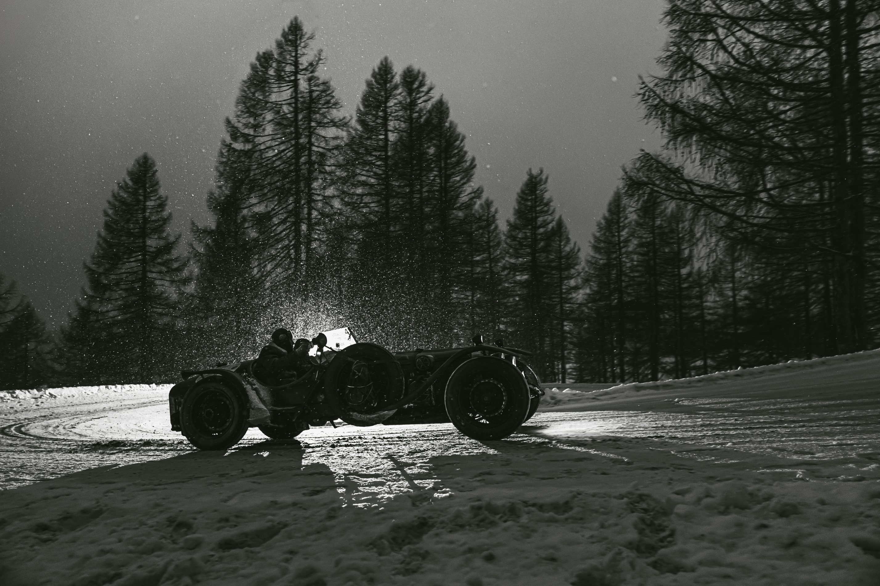 Winter schwarz-weiß